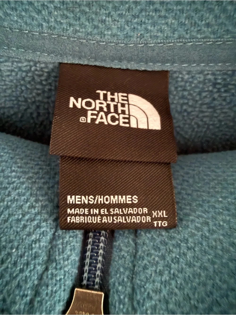 The North Face Men’s Teal Quarter-Zip Fleece Pullover Size XXL Blue Green Casual